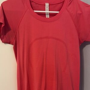 Lululemon Athletica Vibrant Pink Short Sleeve Tee